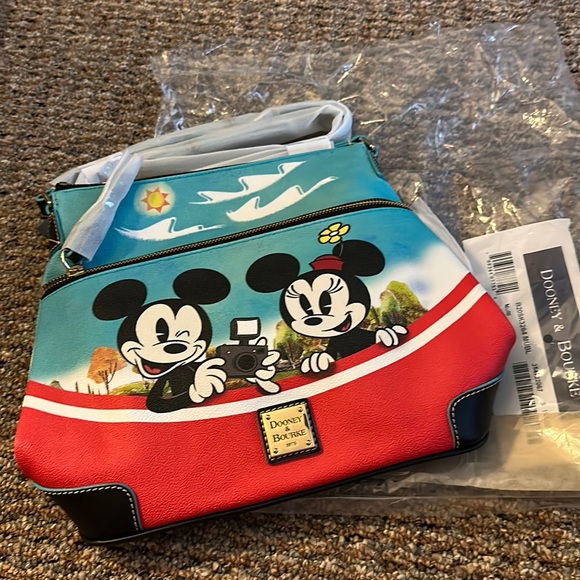 Dooney & Bourke Bags Dooney And Bourke Rare Mickey Minnie Donald And Daisy Skyliner